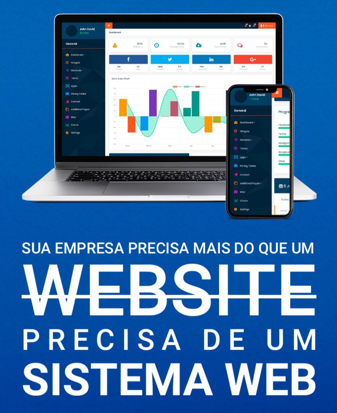 criação de sites institucionais aplicativos android e ios lojas virtuais sistemas web e muito mais